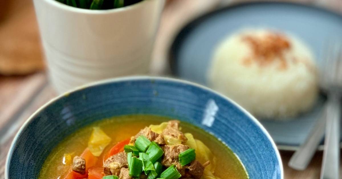 Shank Beef Soup Tongseng Sengkel Sapi Recipe by purple_acied Cookpad