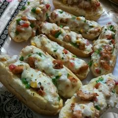 A picture of Open sandwich.