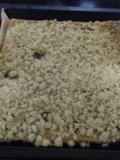 Una foto de Coca de mollitas con chocolate