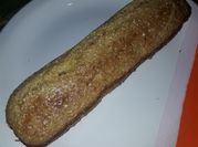 Una foto de budín de harina de garbanzos