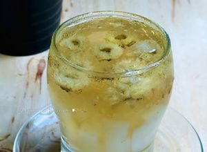 Gambar Teh ‘O’ Ais Bunga Kekwa Nata de Coco