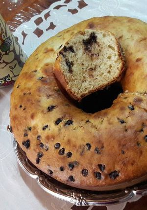 Una foto de Torta de banana y chips de chocolate