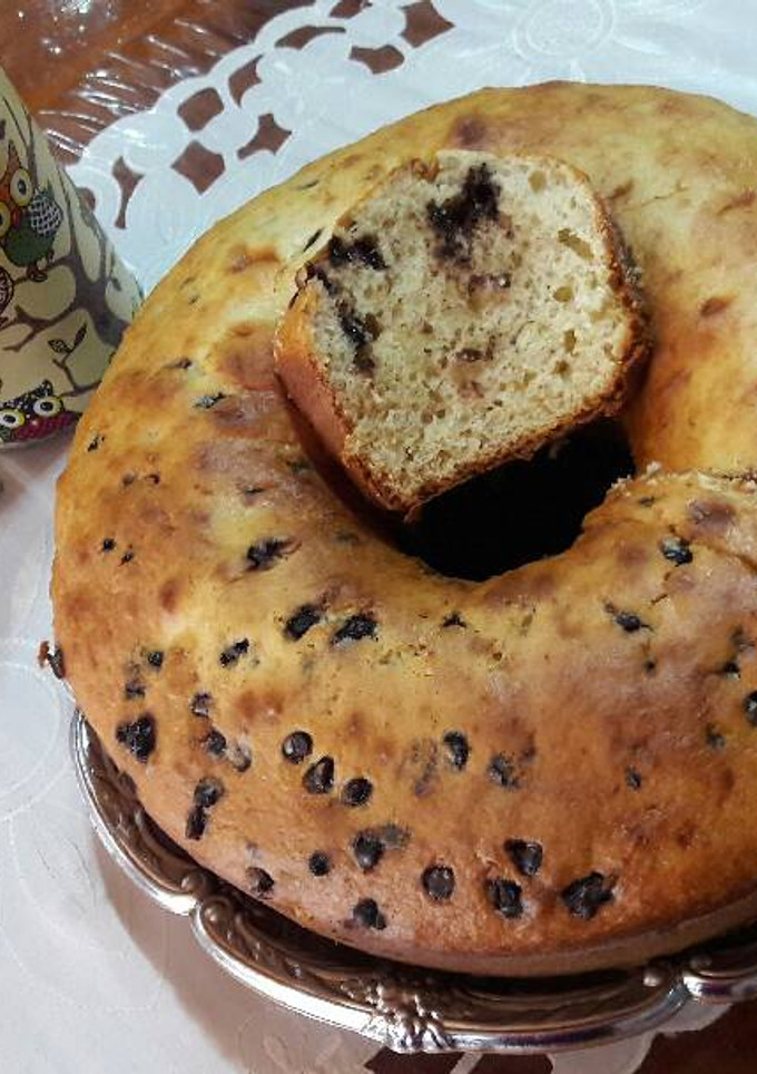 Una foto de Torta de banana y chips de chocolate