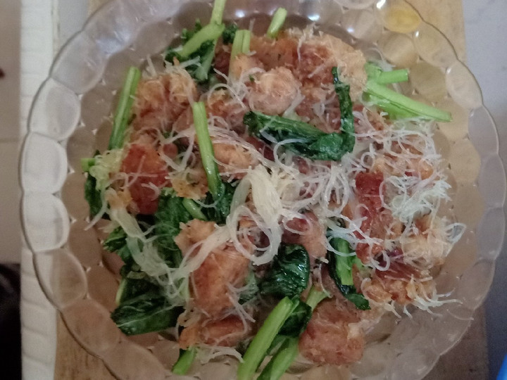 Resep Bihun goreng sawi bakso kornet Anti Gagal