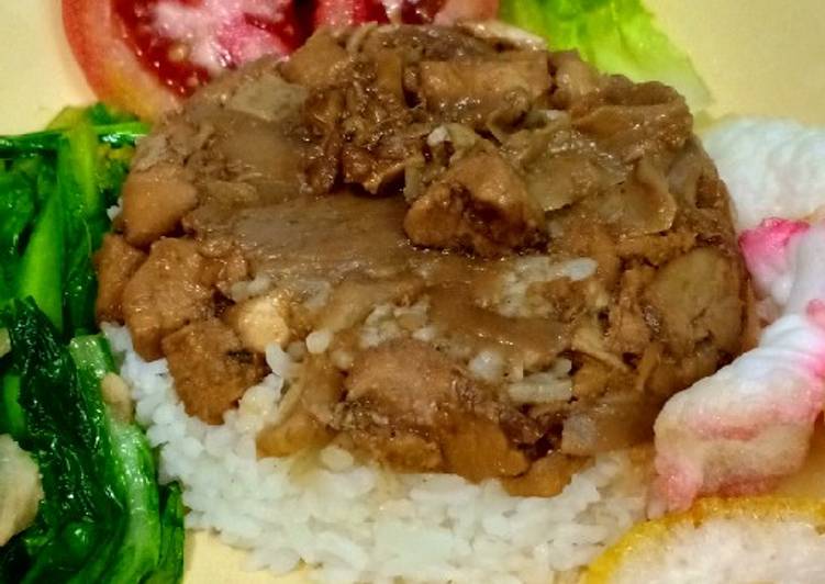 Resep Nasi Tim Ayam Jamur. Serve better with green vegetables, Sempurna