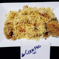 Chicken biryani A picture of Chicken biryani.