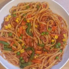 A picture of Mixed Veggies pasta.
