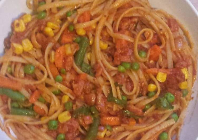 Simple Way to Make Favorite Mixed Veggies pasta