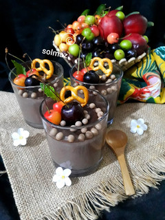 عکسی از دستور فرنی قهوه و شکلات solmaz