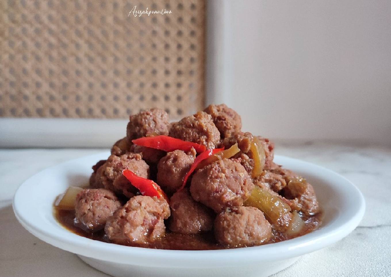 Langkah Mudah untuk Menyiapkan Bola daging saus tiram yang Bikin Ngiler