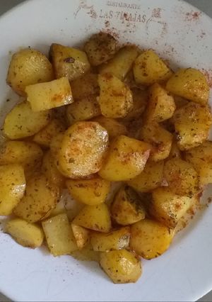 Una foto de Patatas cocidas en microondas