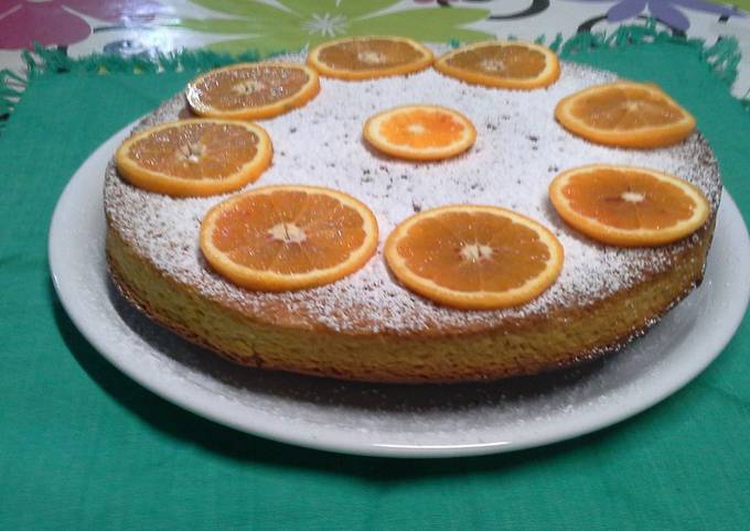 Tarta de naranja - sin mantequilla, sin huevos y sin leche Receta de   Cookpad