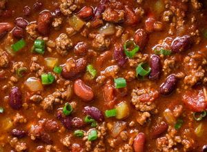 Una foto de Chili o Chile con carne