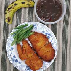 A picture of Chicken katsu teriyaki sehat.