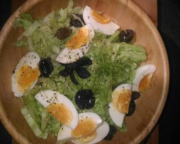 Fast Cooking Methods Raw salad with half boiled eggs Most Delicious