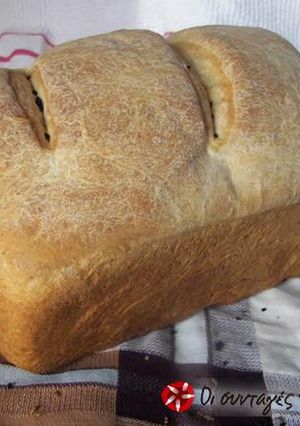 A picture of Bread with sourdough starter.
