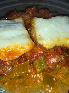 Una foto de Bacalao a la moruna