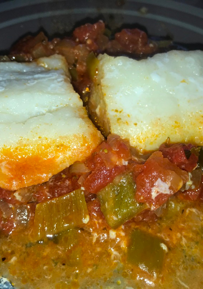 Una foto de Bacalao a la moruna