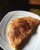 Omelette de jamón y queso