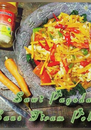 Foto resep Sawi Pagoda (Fugui Totsui) Saus Tiram Pelangi