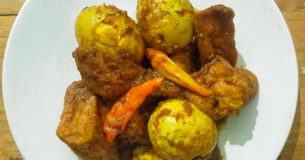 Resep 757 Tahu Telur Bumbu Kuning Paling Mudah dan Enak
