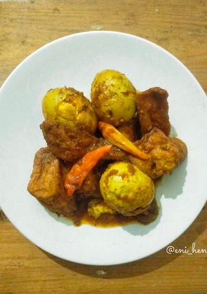 Foto resep 757. Tahu Telur Bumbu Kuning