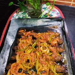 Baked Seekh kabab With Vegetables 😋 A picture of Baked Seekh kabab With Vegetables 😋.