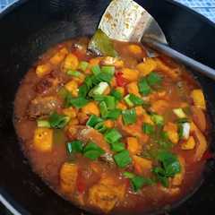 A picture of Sardines tahu pedas.