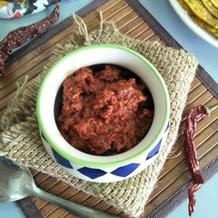A picture of Rajasthani Lehsun Ki Chutney.