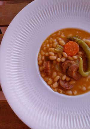 Foto principal de Fessolets con chorizo picante, zanahoria y apio