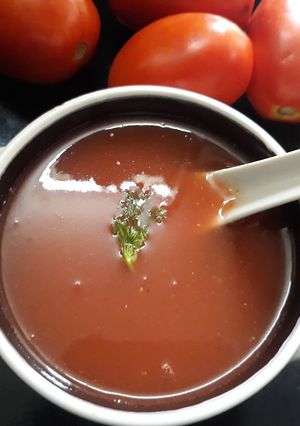 A picture of Tomato soup.