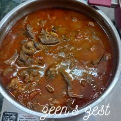 A picture of Bakrid Special Kaleji Gurda Masala.
