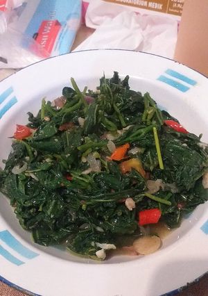 Foto resep Tumis Daun Singkong