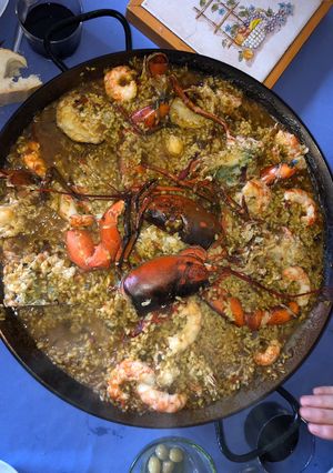 Una foto de Arroz con bogavante