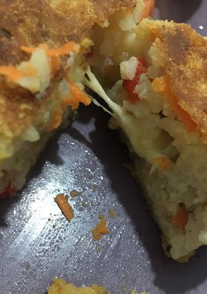 Una foto de Croquetas de arroz con centro de queso