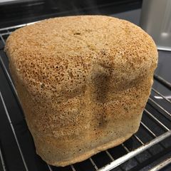 A picture of Spelt bread with mixed seeds.