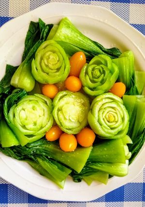 【十分鐘快速上菜】養眼青江菜 的食譜成品照片
