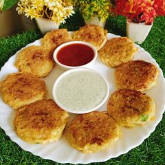 A picture of Chicken,Veggies Cutlets 😍😍.