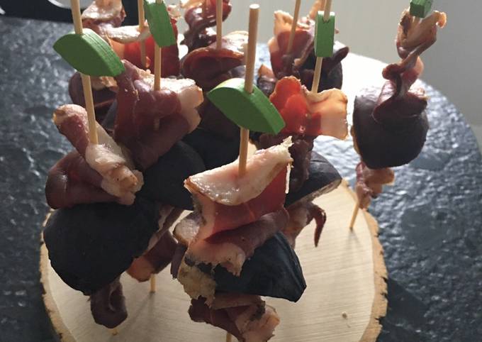Mini brochettes de magret de canard et figue de Chounette - Cookpad