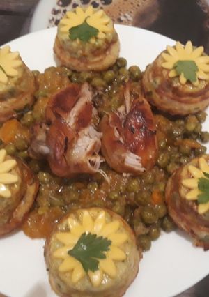 صورة لوصفة طاجين الجلبانة (البازيلا)