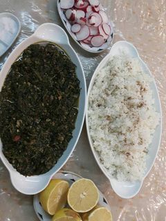 صورة لوصفة سبانخ ورز