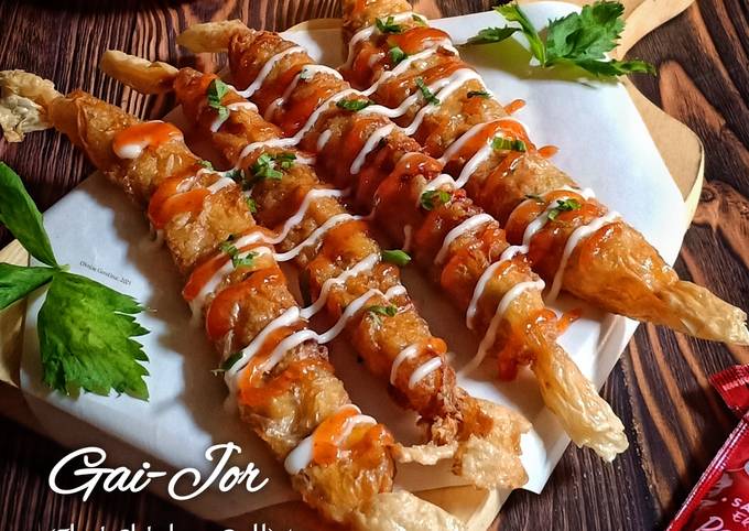 Gai-Jor (Thai Chicken Roll) / Thai Roll Chicken Sticks