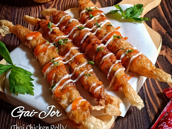 Cara Membuat Gai-Jor (Thai Chicken Roll) / Thai Roll Chicken Sticks Bahan Sederhana