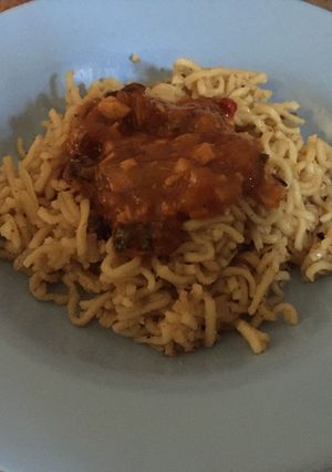 Foto resep Mie goreng saos sambal ikan cakalang
