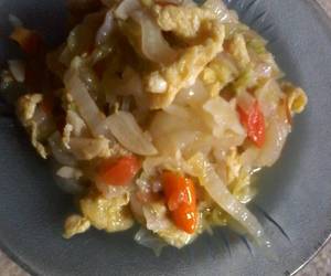 Fresh Memasak Sawi Putih Orak Arik Telur Lezat Mantap