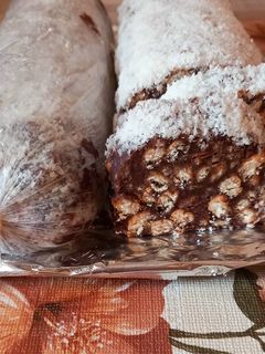 O poză a rețetei Salam de biscuiți.