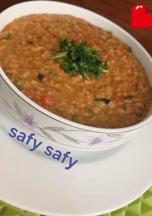 صورة لوصفة عدس اصفر بطريقة مختلفة
