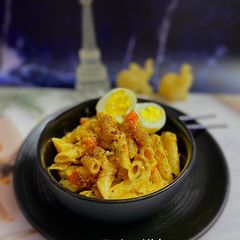 A picture of Cheesy Wheat Penne Pasta.