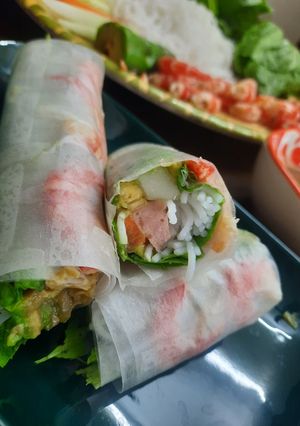 Hình của món Cuốn tôm thịt.