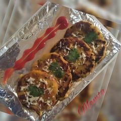 A picture of Cheezy Potato pancakes.